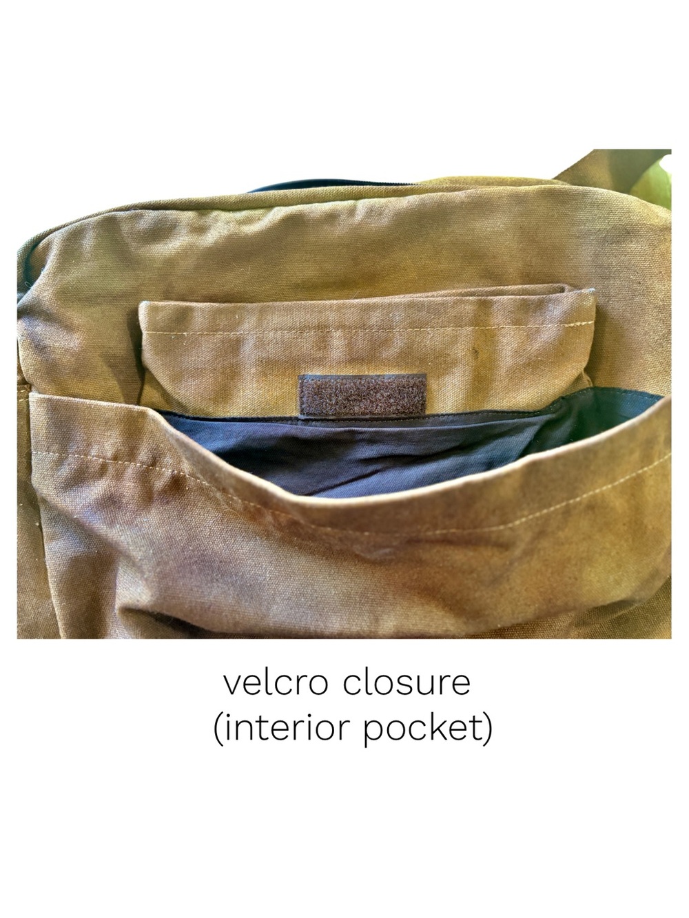 BED|STU Large Canvas Messenger Bag w/Leather Trim - Picture 11 of 12